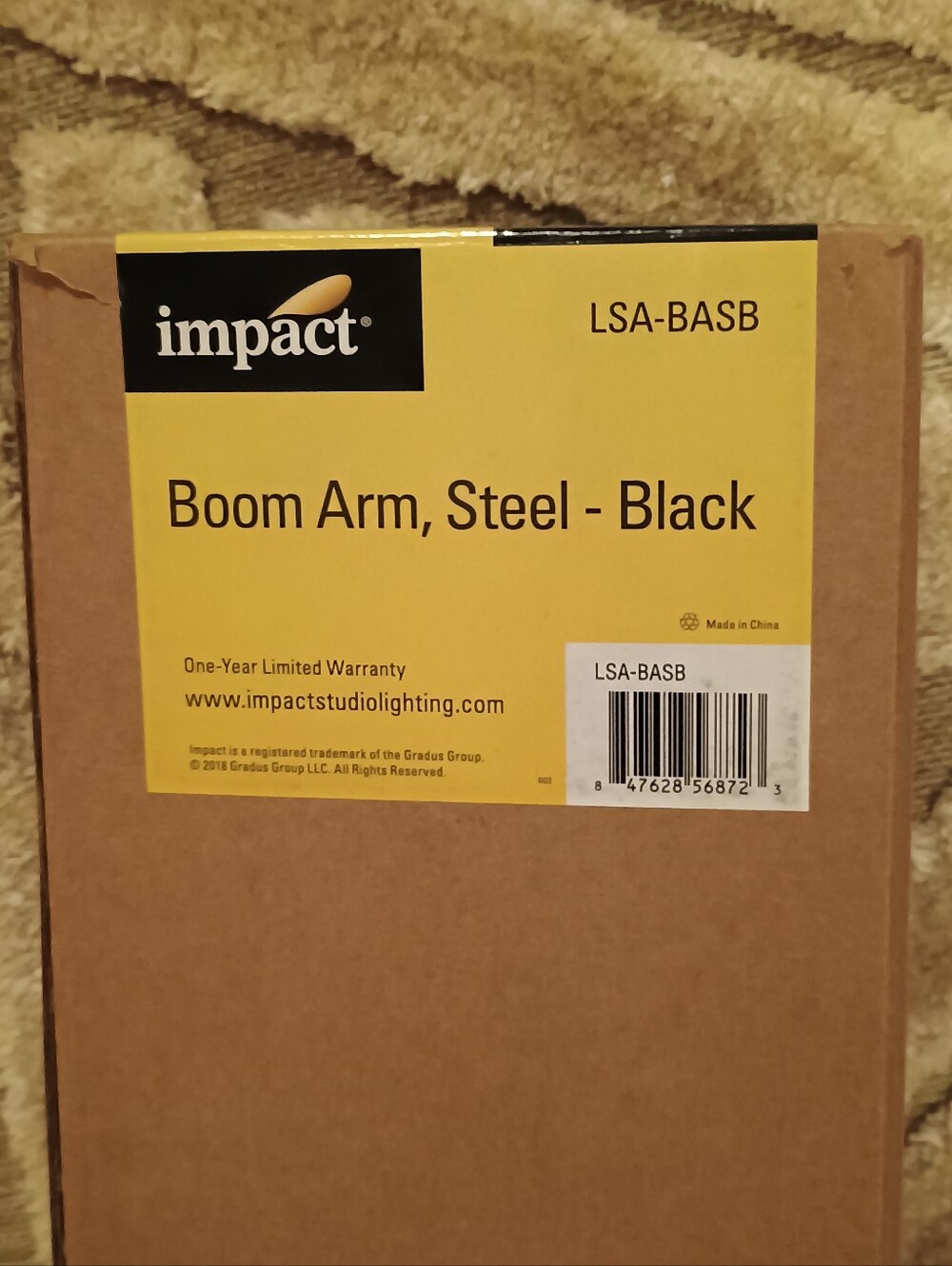 impact Boom Arm, Steel-Black, New